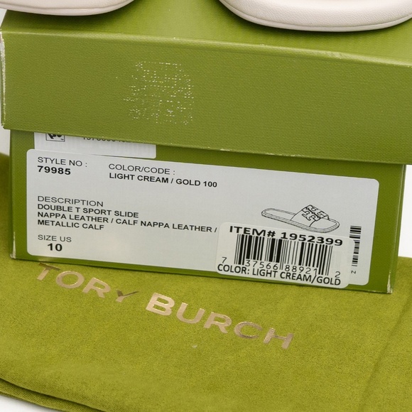 Tory Burch • Double-T Nappa Leather Slide